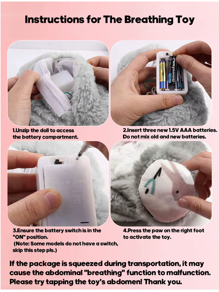 Breathing Plush Teddy โ Your Cozy Comfort Companion
