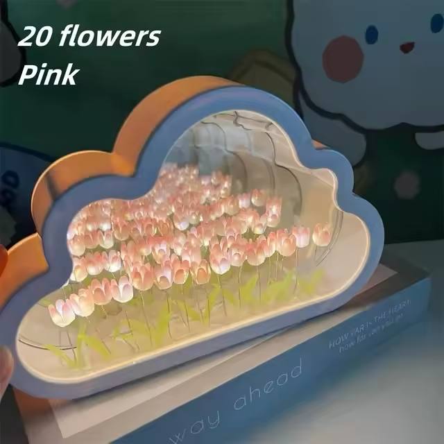 ☁️ CloudBloom Tulip Lamp – A Dreamy Floral Glow ☁️🌷