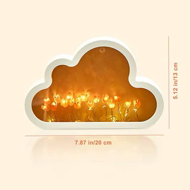 ☁️ CloudBloom Tulip Lamp – A Dreamy Floral Glow ☁️🌷
