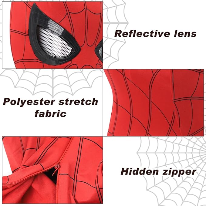Spider-Man Cosplay Mask with Mechanical Blinking Eyes!