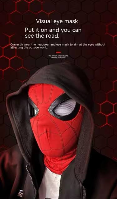Spider-Man Cosplay Mask with Mechanical Blinking Eyes!