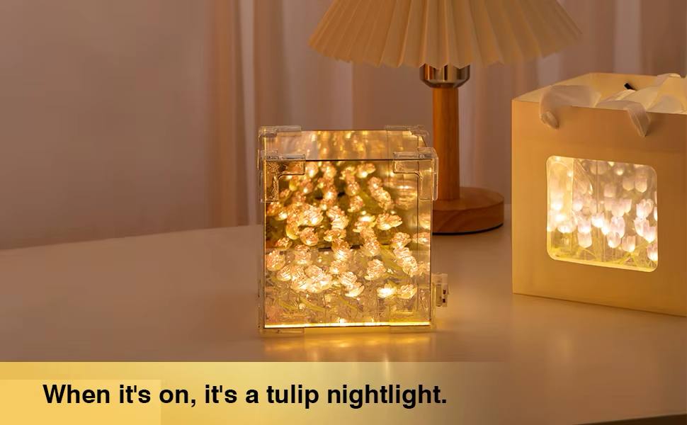 ✨ Enchanted Tulip Glow Lamp – A Blooming Light of Elegance ✨
