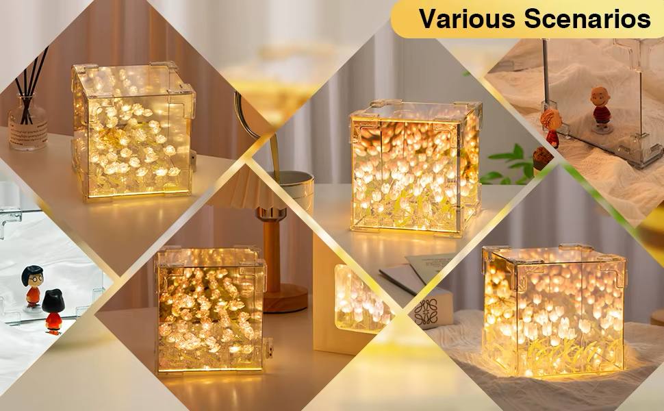 ✨ Enchanted Tulip Glow Lamp – A Blooming Light of Elegance ✨